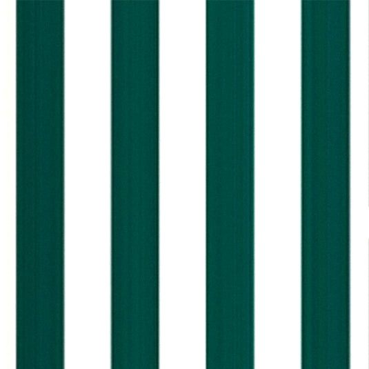 By the Metre (150cm wide) - Block Stripe, Green/White, Acrylic