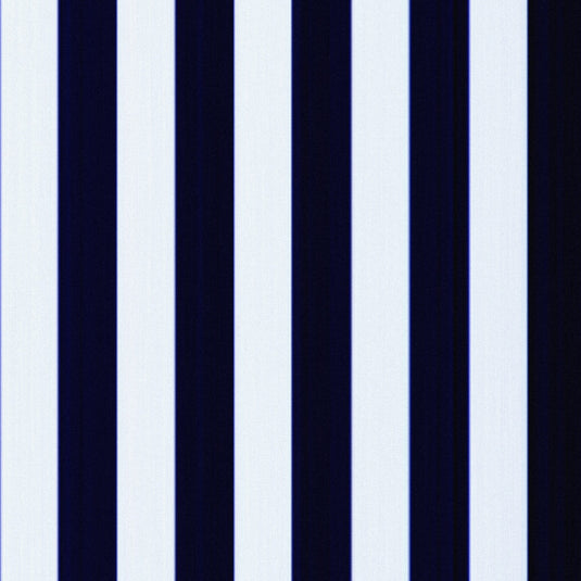 By the Metre (150cm wide) - Block Stripe, Navy/White, Acrylic