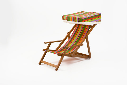 Edwardian Deckchair - Multi Stripe,  PC09, Cotton
