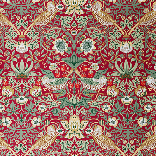 Replacement Sling in William Morris "Strawberry Thief in Burgundy Red" Printed Canvas