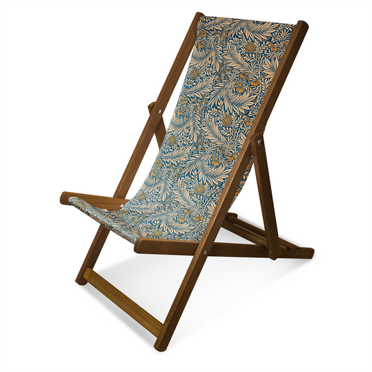 William Morris Deckchair - Vintage Larkspur in Blue