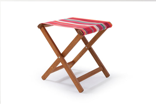 Sturdy Stool - Multi Stripe,  WC55, Woven Cotton