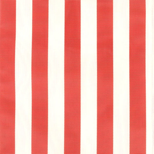 By the Metre (137cm wide) - Block Stripe, Red/White, Textilene