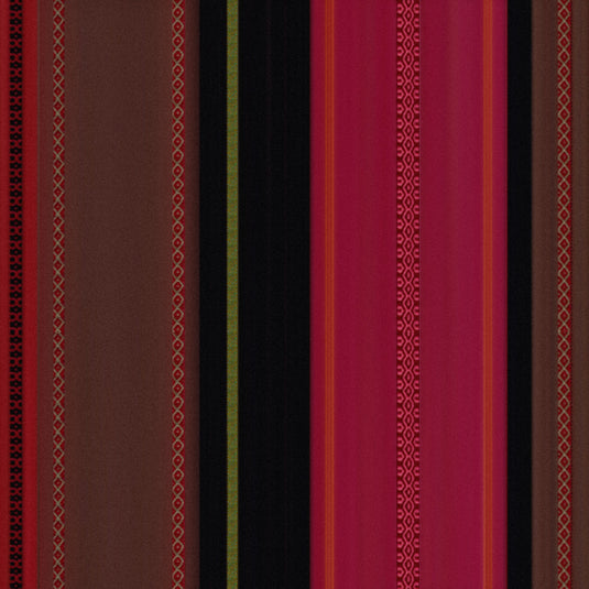 By the Metre (43cm wide) - Multi Stripe,  WC09, Woven Cotton