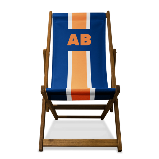 Monogrammed Striped Southsea Deckchair