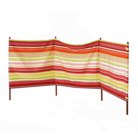 Beach Windbreak for Camping in Multi Stripe Design AC05 (Standard/Large)