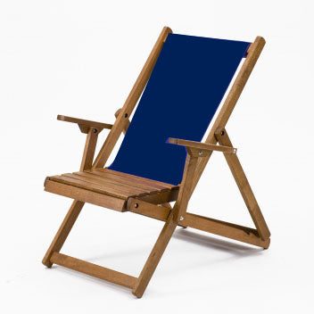 Easy Chair - Plain, Navy Blue, Cotton