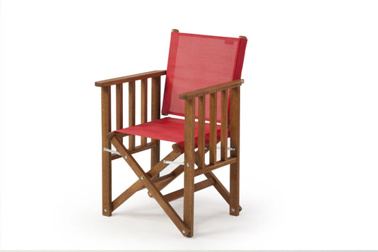 Tennis Chair - Plain, Red, Textilene