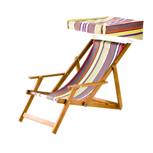 Edwardian Deckchair - Multi Stripe,  AC06, Acrylic