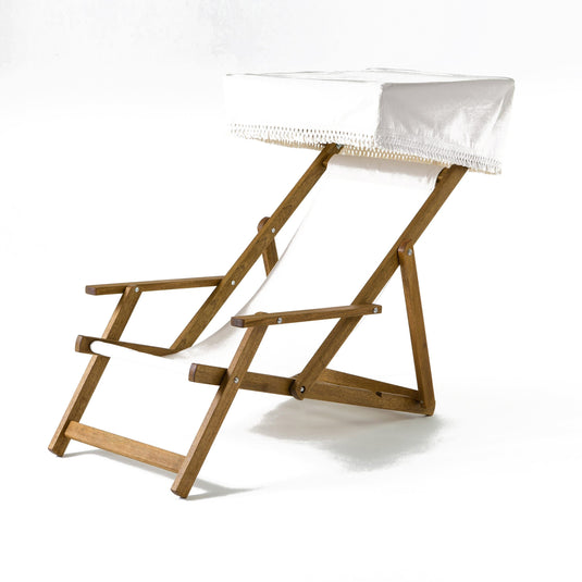 Edwardian Deckchair - Plain, Natural, Cotton