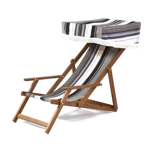 Edwardian Deckchair - Multi Stripe,  WC36, Woven Cotton