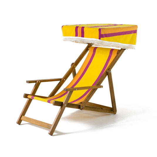 Edwardian Deckchair - Multi Stripe,  WC86, Woven Cotton