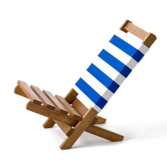 Fistral Chair - Block Stripe, Blue/White, Cotton