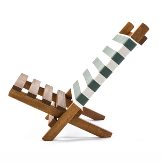 Fistral Chair - Block Stripe, Green/White, Textilene
