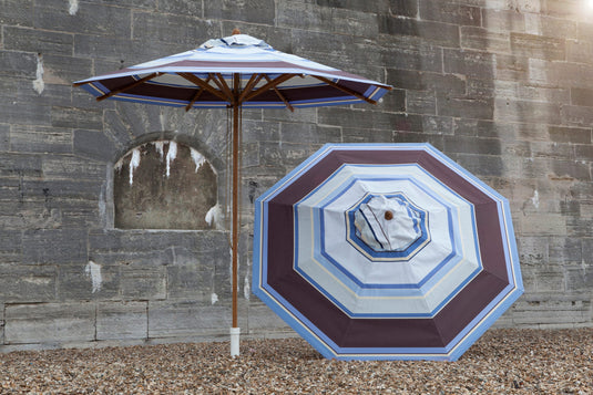 Large Southsea Parasol - Multi Stripe,  AC08, Acrylic