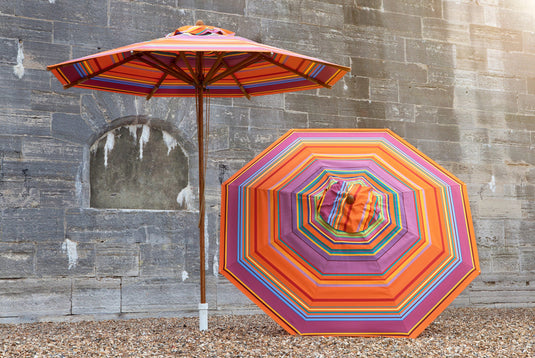 Large Southsea Parasol - Multi Stripe,  AC23, Acrylic