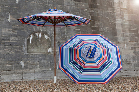 Large Southsea Parasol - Multi Stripe,  AC42, Acrylic