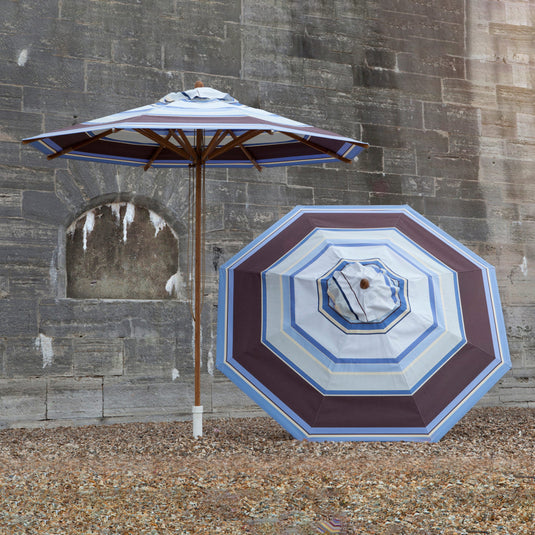 Medium Southsea Parasol - Multi Stripe,  AC08, Acrylic