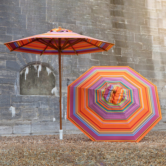 Medium Southsea Parasol - Multi Stripe,  AC23, Acrylic