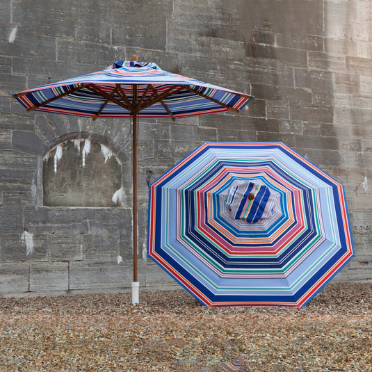 Medium Southsea Parasol - Multi Stripe,  AC42, Acrylic