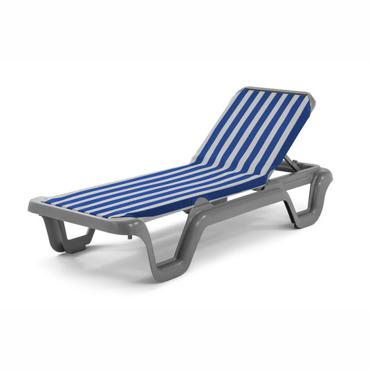 Replacement Sling for Balliu Resin Sun Loungers - Block Stripe, Blue/White, Textilene