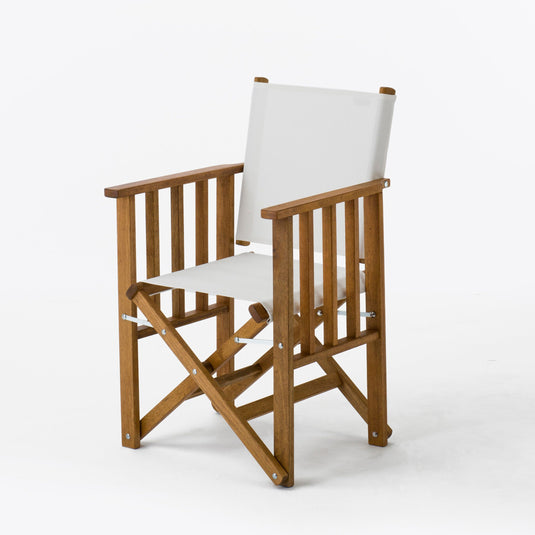Tennis Chair - Plain, White, Textilene