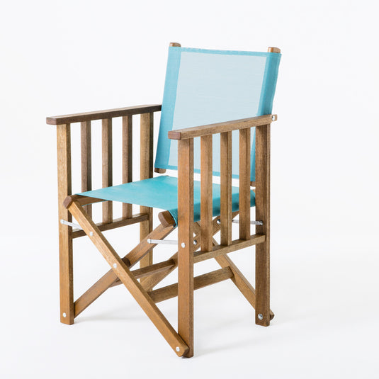 Tennis Chair - Plain, Turquoise, Textilene